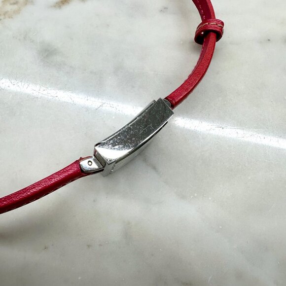 Coach Silver Case with Skinny Pink Leather Strap Watch - Picture 5 of 10